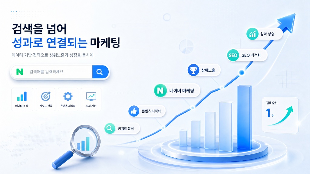 검색을 넘어 성과로 연결되는 마케팅 - 데이터 기반 SEO 최적화, 네이버 마케팅, 상위노출